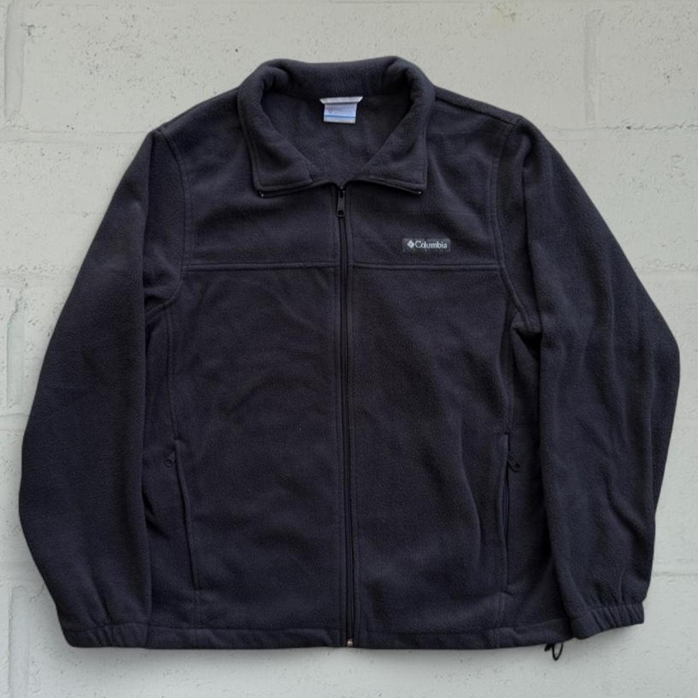 Columbia Steens Mountain Full Zip Fleece Jacket Charcoal Grey Mens Large